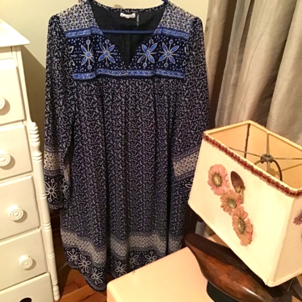KAS New York boho embroidery dress-Anthropologie